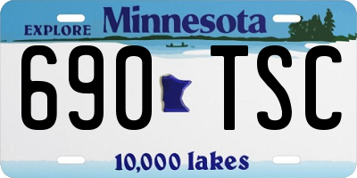 MN license plate 690TSC