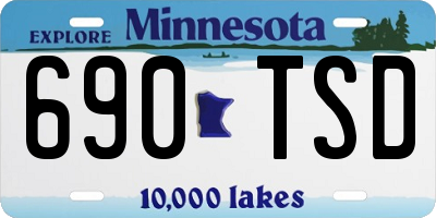 MN license plate 690TSD