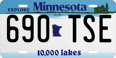 MN license plate 690TSE