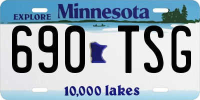 MN license plate 690TSG