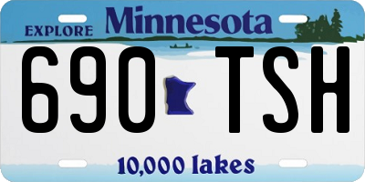 MN license plate 690TSH