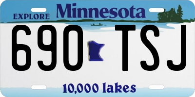 MN license plate 690TSJ