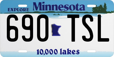 MN license plate 690TSL