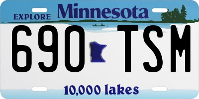 MN license plate 690TSM