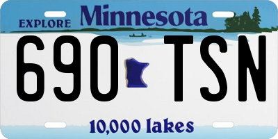 MN license plate 690TSN