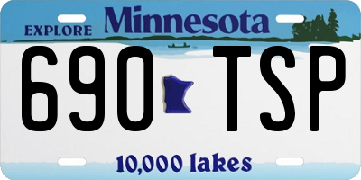 MN license plate 690TSP