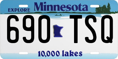 MN license plate 690TSQ