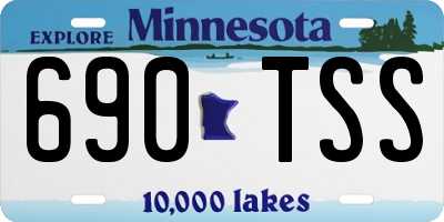 MN license plate 690TSS