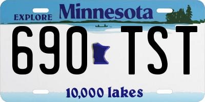 MN license plate 690TST