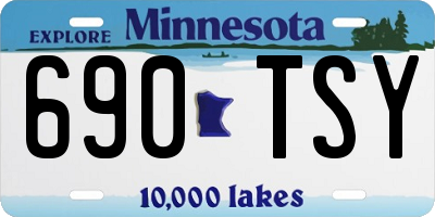 MN license plate 690TSY