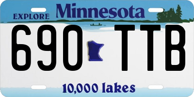 MN license plate 690TTB