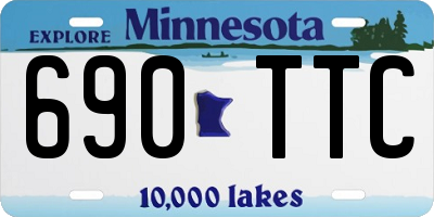 MN license plate 690TTC