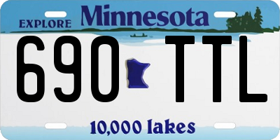MN license plate 690TTL
