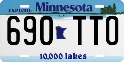 MN license plate 690TTO