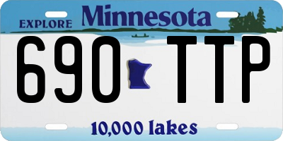 MN license plate 690TTP
