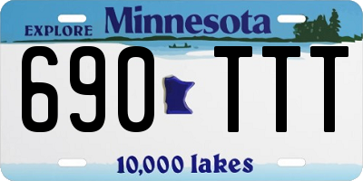 MN license plate 690TTT