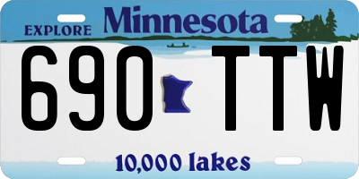 MN license plate 690TTW