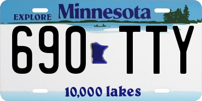 MN license plate 690TTY