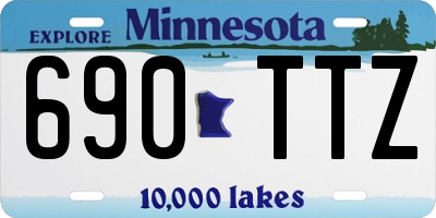 MN license plate 690TTZ