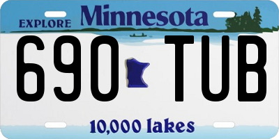 MN license plate 690TUB