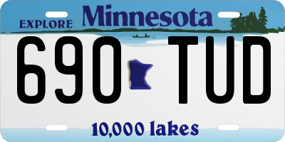 MN license plate 690TUD