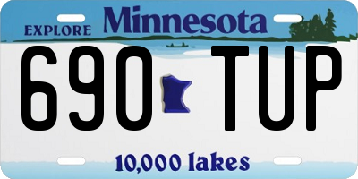 MN license plate 690TUP