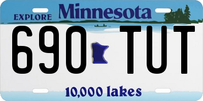 MN license plate 690TUT
