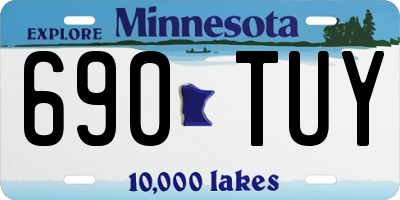 MN license plate 690TUY