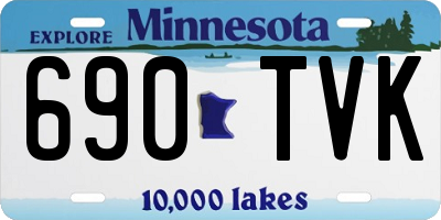 MN license plate 690TVK
