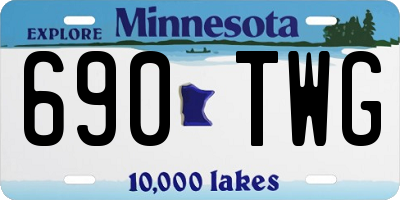 MN license plate 690TWG