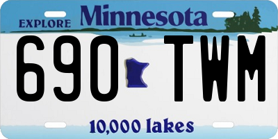 MN license plate 690TWM