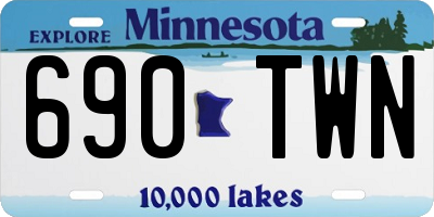 MN license plate 690TWN