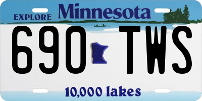 MN license plate 690TWS