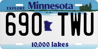 MN license plate 690TWU
