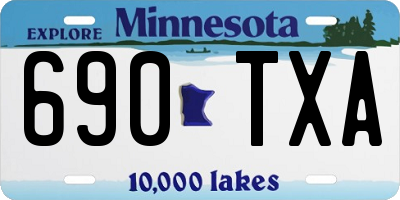 MN license plate 690TXA