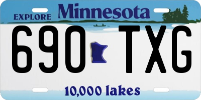 MN license plate 690TXG