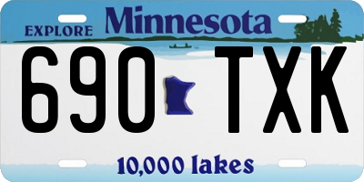 MN license plate 690TXK