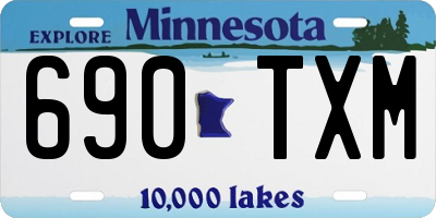 MN license plate 690TXM