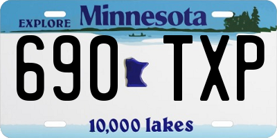 MN license plate 690TXP
