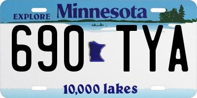 MN license plate 690TYA