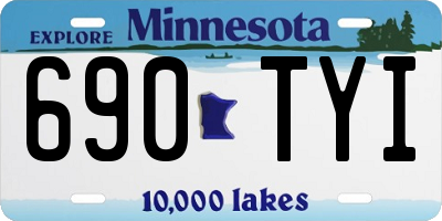 MN license plate 690TYI