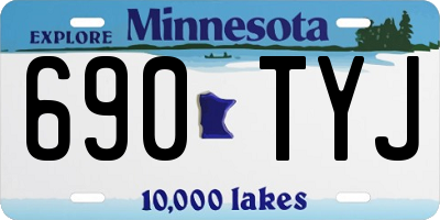 MN license plate 690TYJ