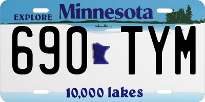 MN license plate 690TYM
