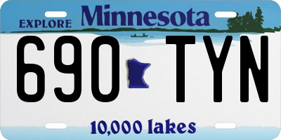 MN license plate 690TYN