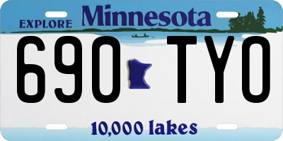 MN license plate 690TYO