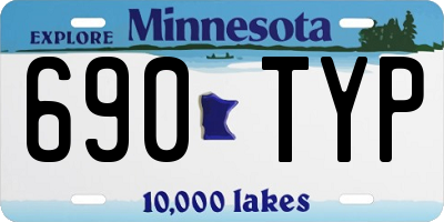 MN license plate 690TYP