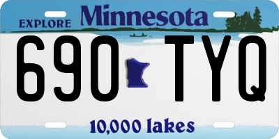 MN license plate 690TYQ