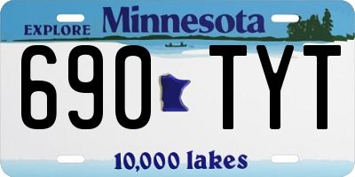 MN license plate 690TYT