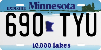 MN license plate 690TYU