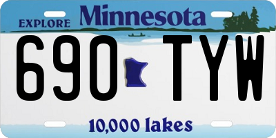 MN license plate 690TYW